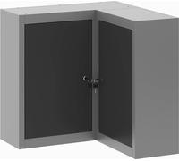 vidaXL Armoire à outils avec étagère noire et grise 55 x 55 x 55 cm