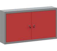 vidaXL Armoire à outils avec étagère rouge et grise 100 x 20 x 55 cm