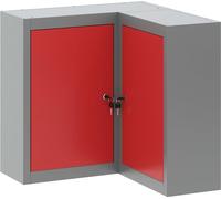 vidaXL Armoire à outils avec étagère rouge et grise 55 x 55 x 55 cm