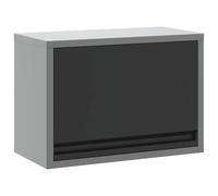 vidaXL Armoire à outils avec rangement Noir et gris 50 x 25 x 35 cm