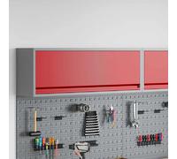 vidaXL Armoire à outils avec stockage Rouge et Gris 100 x 25 x 35 cm