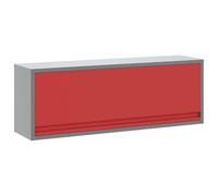 vidaXL Armoire à outils avec rangement Rouge et gris 100 x 25 x 35 cm