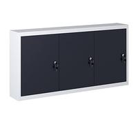 vidaXL Armoire à outils murale design industriel métal gris et noir