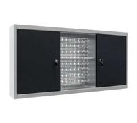 vidaXL Armoire à outils murale style industriel métal gris et noir