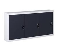 vidaXL Armoire à outils murale design industriel métal gris et noir