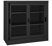 vidaXL Armoire à portes coulissantes - Anthracite