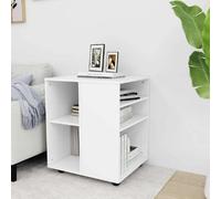 vidaXL Armoire à roulettes Blanc