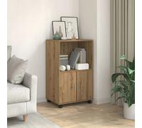 vidaXL Armoire à roulettes chêne Artisanal 55x40x91 cm Bois ingénierie, classeur, Armoire de classement pour Maison, classeur pour Bureau à Domicile