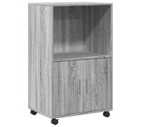 vidaXL Armoire à roulettes Sonoma Gris 55x40x91 cm Bois d'ingénierie