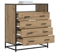 vidaXL Armoire à tiroirs 4-Tiroir Chêne Artisanal 70 x 41 x 83,5 cm,