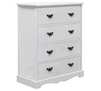 vidaXL Armoire à tiroirs 60 x 30 x 75 cm en bois blanc