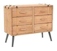 vidaXL Armoire à tiroirs bois de sapin massif 91 x 35 x 73 cm 245774