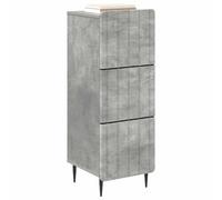 vidaXL Armoire à tiroirs Gris béton 33 x 34,5 x 92 cm, Armoire Moderne stylée, unité de Rangement rectangulaire, tiroir spacieux, Organisateur Pratique, Coffre Multi-Usage