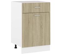 vidaXL Armoire de plancher à tiroir Lyon Bois d'ingénierie 50×46×81,5 cm Chêne Sonoma