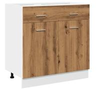 vidaXL Armoire à tiroirs Lyon Chêne Artisanal 80 x 46 x 81,5 cm Bois d'ingénierie