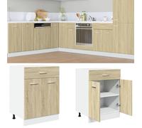 vidaXL Armoire à tiroirs ""Lyon"" Chêne Sonoma 60 x 46 x 81,5 cm Bois d'ingénierie 849614
