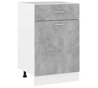 vidaXL Armoire à tiroirs Lyon – Gris béton – 50 x 46 x 81,5 cm – Bois d'ingénierie