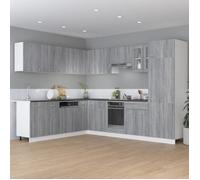 vidaXL Armoire à tiroirs Lyon Gris Sonoma 60 x 46 x 81,5 cm Bois d'ingénierie
