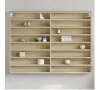 vidaXL Armoire à vitrine chêne sonoma 100x8,5x75 cm bois d'ingénierie