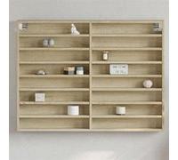 vidaXL Armoire à vitrine chêne sonoma 100x8,5x75 cm bois d'ingénierie