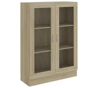 vidaXL Armoire à vitrine Chêne Sonoma 82,5x30,5x115 cm Bois ingénierie