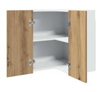 vidaXL Armoire Angle Suspendue Chêne Artisanal