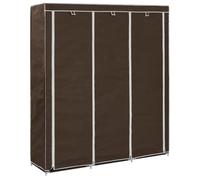 vidaXL Armoire avec compartiments et barres - Marron