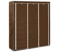 vidaXL Armoire avec compartiments et barres - Marron