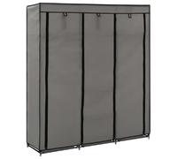 vidaXL Penderie 150 x 45 x 175 cm Tissu gris Montage facile Design contemporain