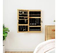 vidaXL Armoire bijou avec miroir - LED
