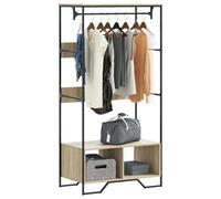 vidaXL Armoire chêne sonoma 90x50x180 cm bois d'ingénierie Marron