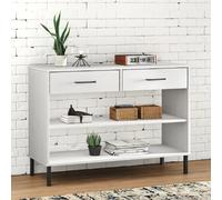 vidaXL Armoire console Blanc Bois pin OSLO
