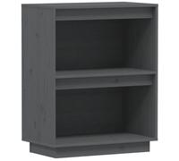 vidaXL Armoire console Gris 60x34x75 cm Bois de pin solide