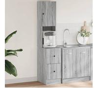 vidaXL Armoire de cuisine 840763 sonoma gris 35x50x180 cm bois d'ingénierie