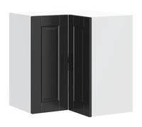 vidaXL Armoire d Angle Murale de Cuisine Porto Noir Bois d ingénierie