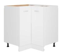 vidaXL Armoire d'angle Basse Lyon Blanc 75,5 x 75,5 x 81,