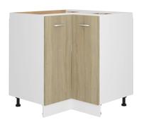 vidaXL Armoire d'angle Basse Lyon Chêne Sonoma 75,5 x 75,5 x 81,5 cm Bois d'ingénierie