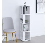 Vidaxl Armoire D'angle Blanc 33x33x132 Cm Bois D'Ingénierie