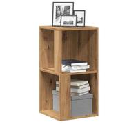 vidaXL Armoire d'angle chêne artisanal 33x33x67 cm bois d'ingénierie, étagère d'angle, bibliothèque, vitrine, étagère à 856719