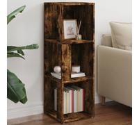 vidaXL Armoire d'angle Chêne fumé 33x33x100 cm