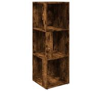 vidaXL Armoire d'angle Chêne fumé 33x33x100 cm