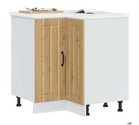 vidaXL Armoire d'angle de Cuisine Lucca chêne Artisanal, Armoire d'angle, Meuble d'évier d'angle, Meuble d'angle