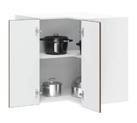 vidaXL Armoire d'Angle Murale - Chêne Marron