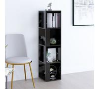 Vidaxl Armoire D'angle Noir 33x33x132 Cm Bois D'Ingénierie
