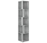 vidaXL Armoire d'angle Sonoma gris 33x33x164,5 cm Bois d'ingénierie