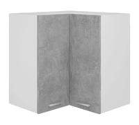 VIDAXL Armoire d'angle suspendue - Gris béton