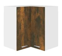 vidaXL Armoire d'angle Suspendue Lyon Chêne fumé 57 x 57 x 60 cm Bois