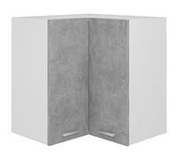vidaXL Armoire d'angle Suspendue Lyon Gris béton 57 x 57 x 60 cm Bois