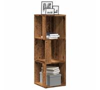vidaXL Armoire d'angle vieux bois 33x33x100 cm bois d'ingénierie