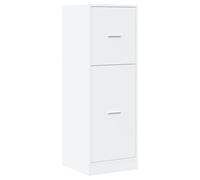vidaXL Armoire d'apothicaire Blanc 40x41x118 cm Bois d'ingénierie, Coffre d'apothicaire, Meuble d'apothicaire, Coffre à tiroirs d'apothicaire